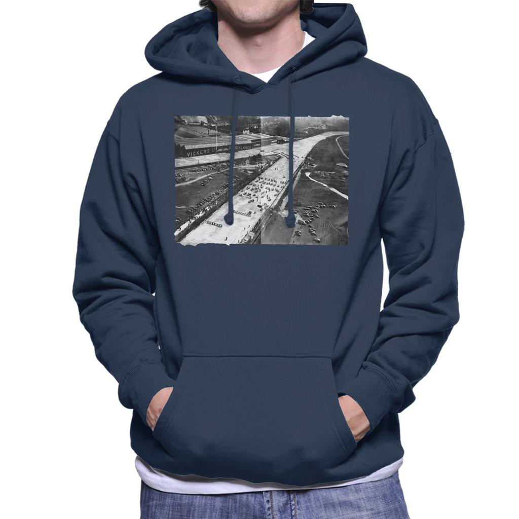 Motorsport Images Brooklands Aerial View 1936 Men's Hooded Sweatshirt-ALL + EVERY