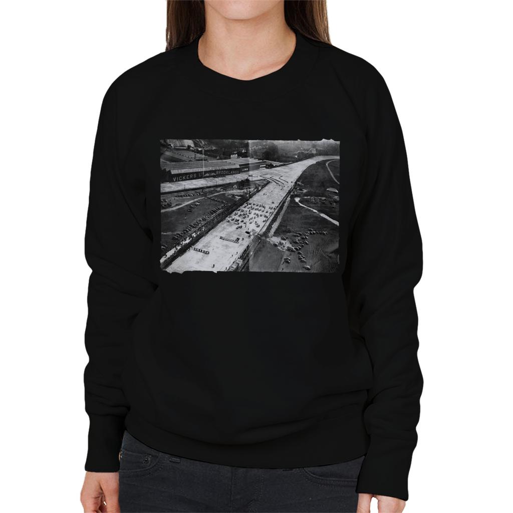 Motorsport Images Brooklands Aerial View 1936 Women's Sweatshirt-ALL + EVERY