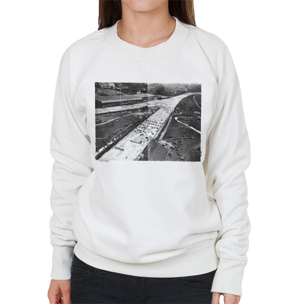 Motorsport Images Brooklands Aerial View 1936 Women's Sweatshirt-ALL + EVERY