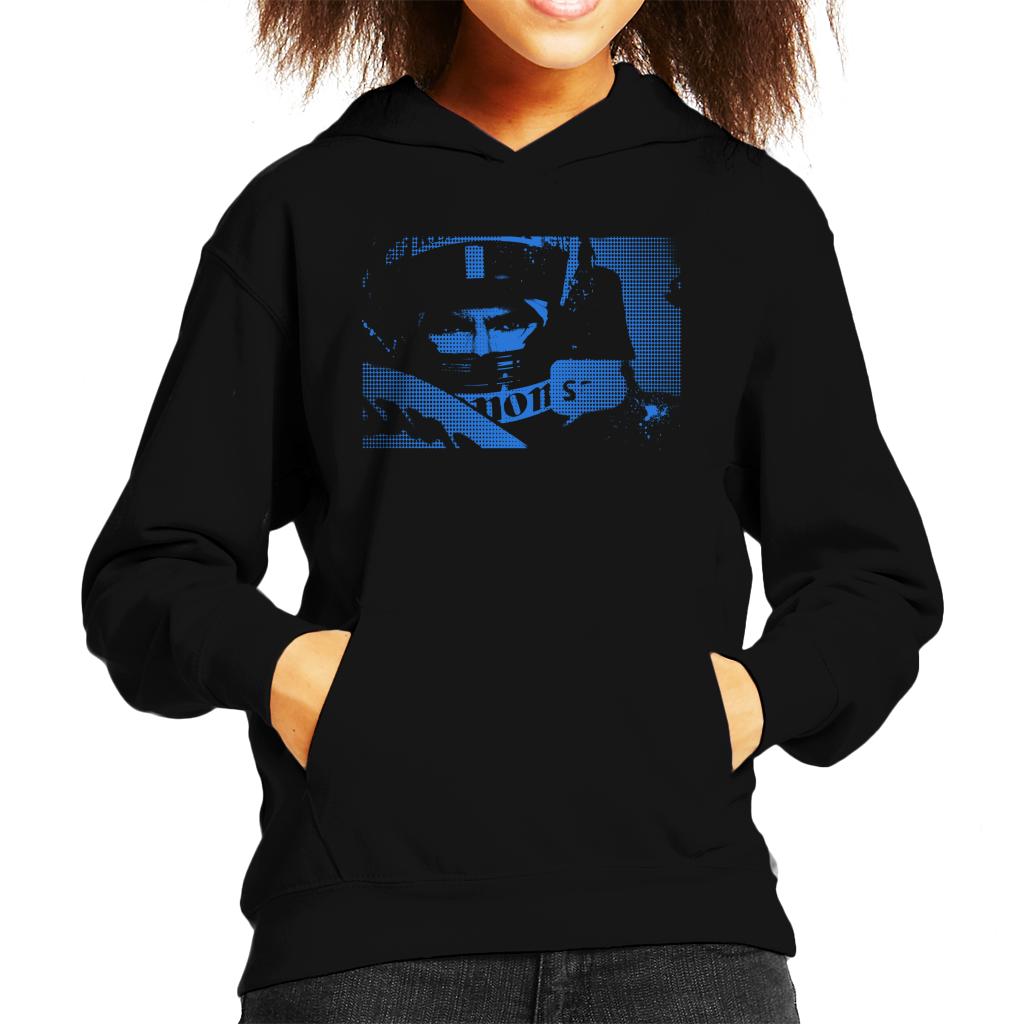 Motorsport Images Damon Hill Helmet Pop Art Kids Hooded Sweatshirt-ALL + EVERY