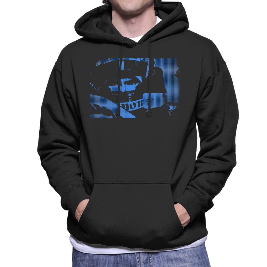 Motorsport Images Damon Hill Helmet Pop Art Men's Hooded Sweatshirt-ALL + EVERY