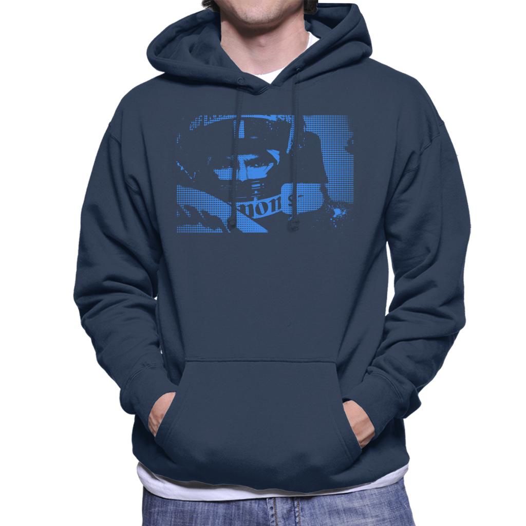 Motorsport Images Damon Hill Helmet Pop Art Men's Hooded Sweatshirt-ALL + EVERY