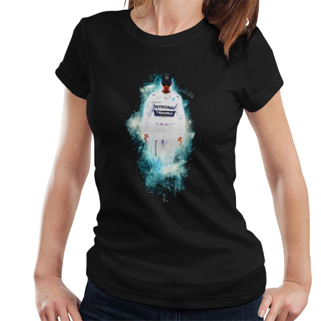 Motorsport Images Lewis Hamilton Austrian GP Nebula Art Women's T-Shirt-ALL + EVERY