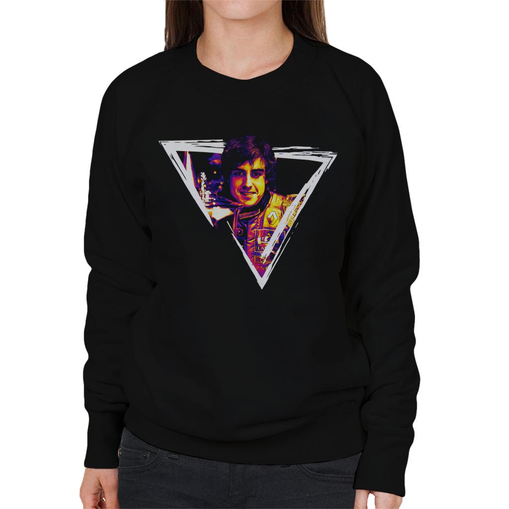 Motorsport Images Fernando Alonso Trophy Art Women's Sweatshirt-ALL + EVERY