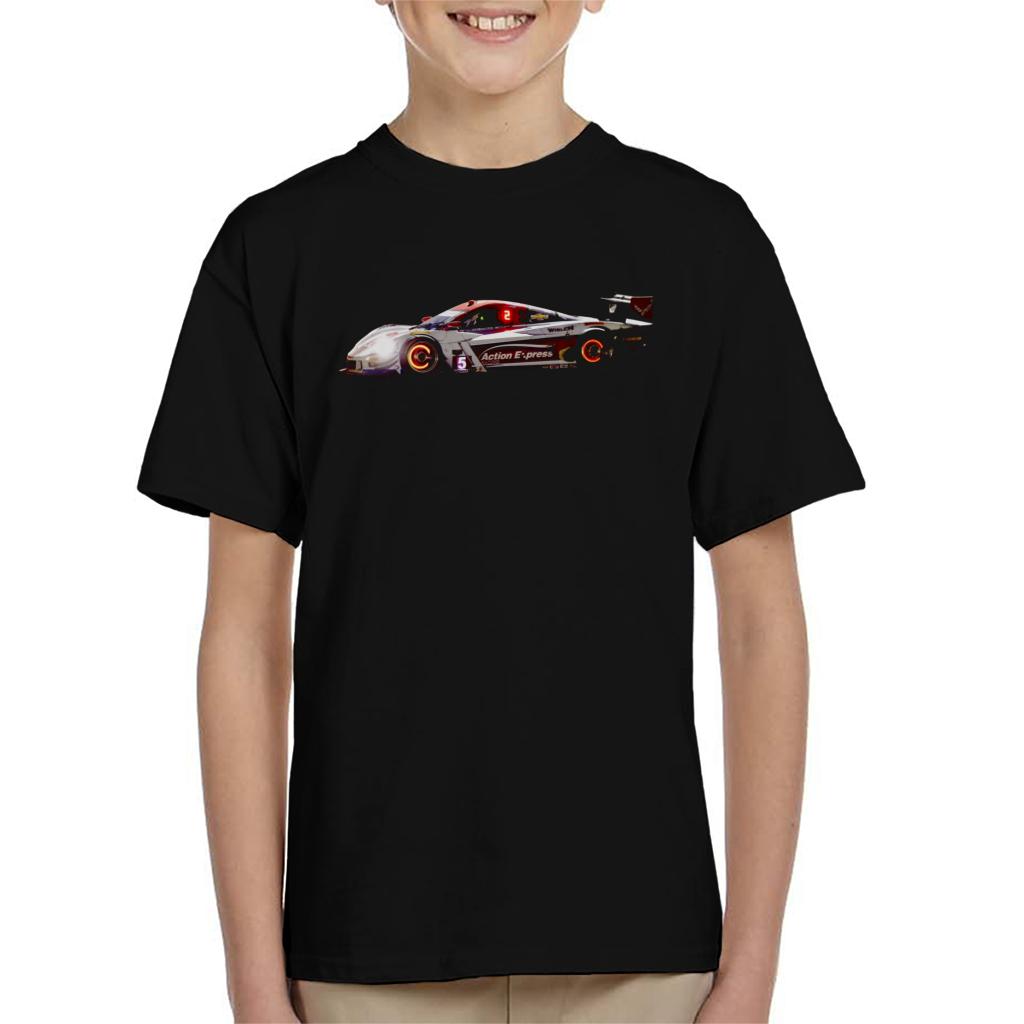 Motorsport Images Joao Barbosa Chevy Petit Le Mans Kids T-Shirt-ALL + EVERY