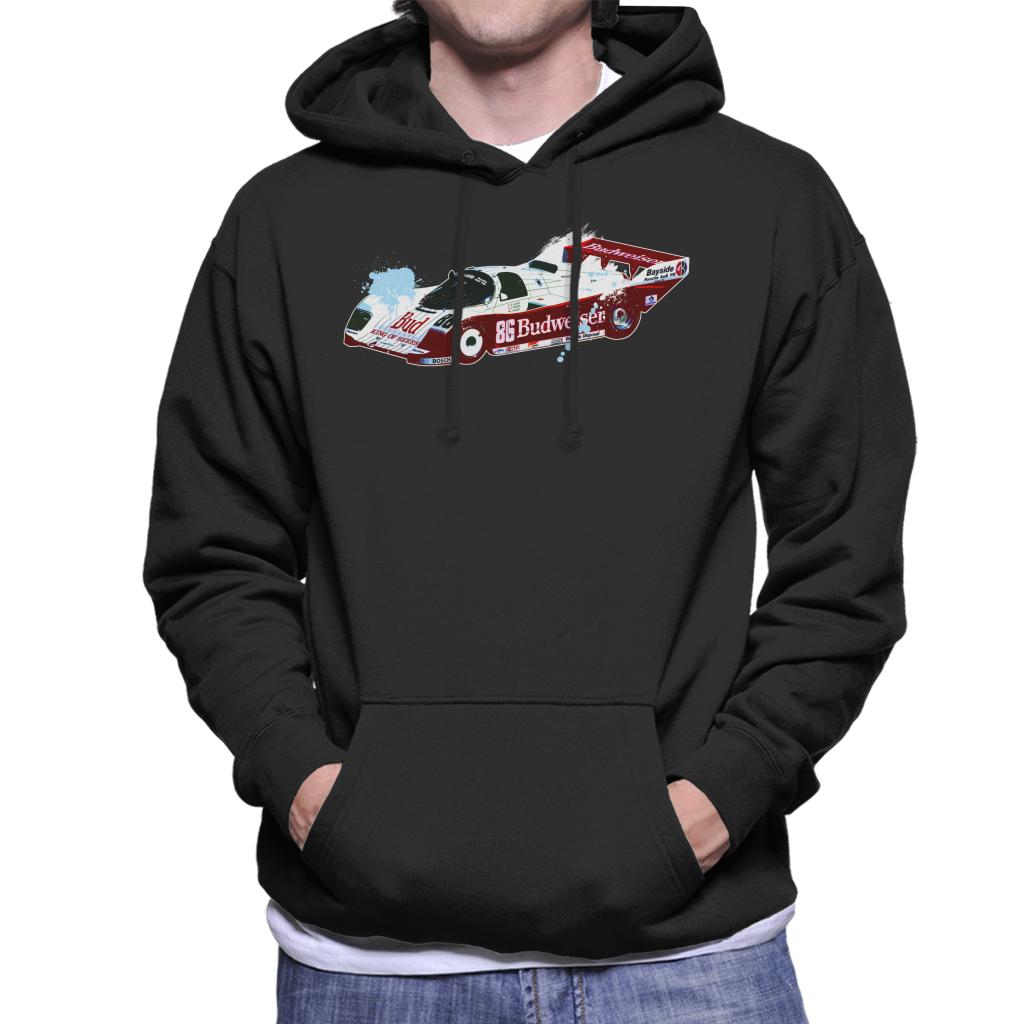 Motorsport Images Jochen Mass 962 IMSA Paint Splatter Men's Hooded Sweatshirt-ALL + EVERY