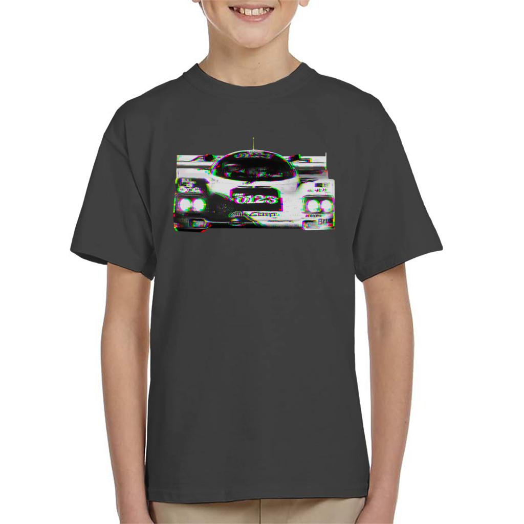 Motorsport Images Hurley Haywood 962 Daytona Glitch Effect Kids T-Shirt-ALL + EVERY