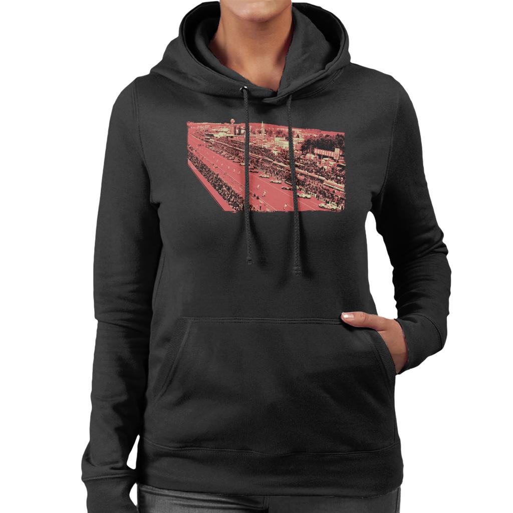 Motorsport Images Drivers Run To Cars Women's Hooded Sweatshirt-ALL + EVERY