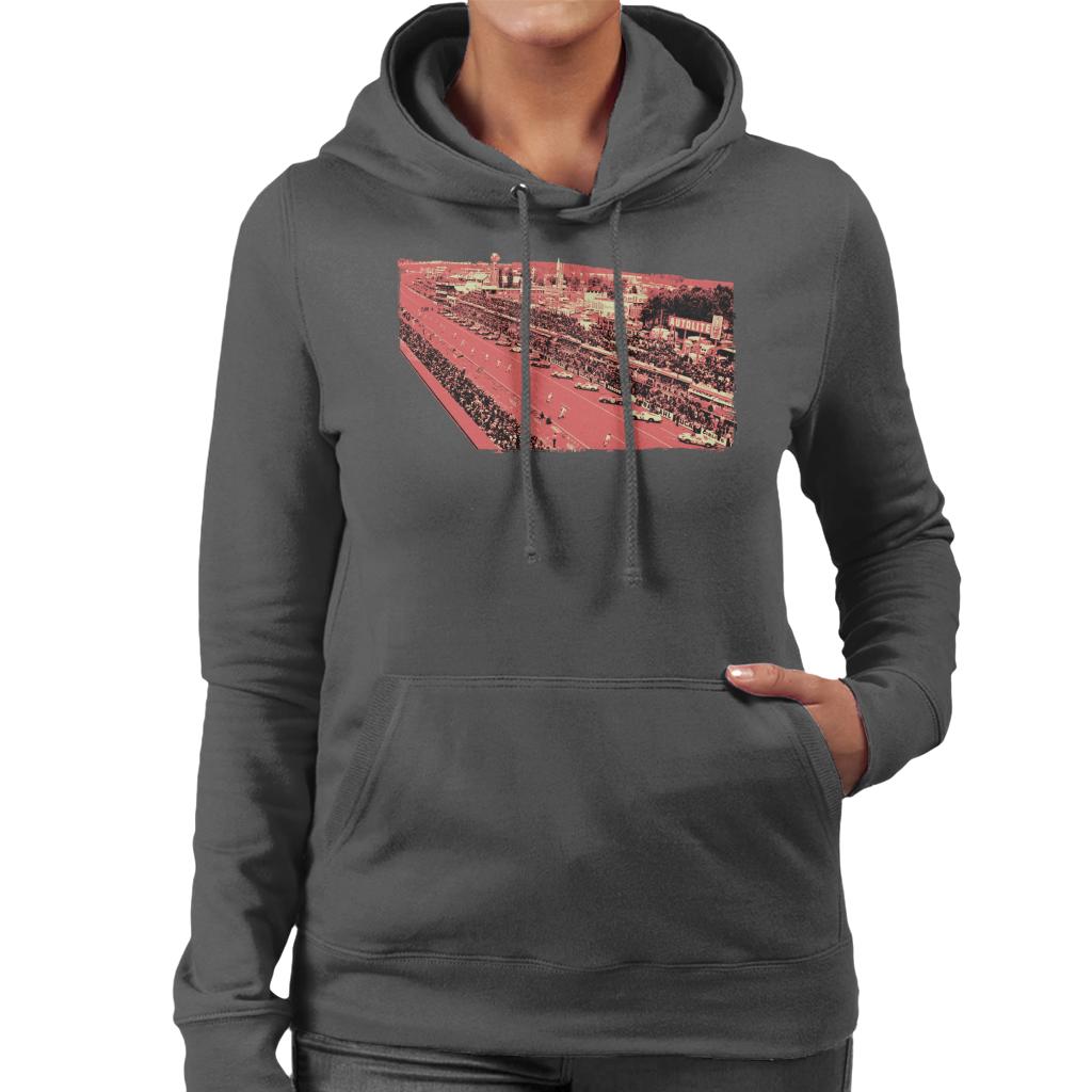 Motorsport Images Drivers Run To Cars Women's Hooded Sweatshirt-ALL + EVERY