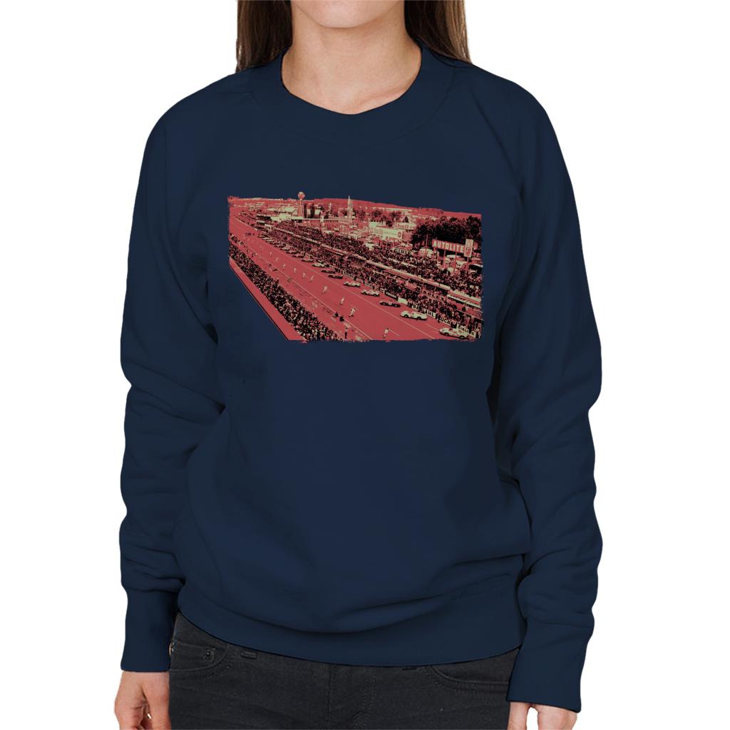 Motorsport Images Drivers Run To Cars Women's Sweatshirt-ALL + EVERY