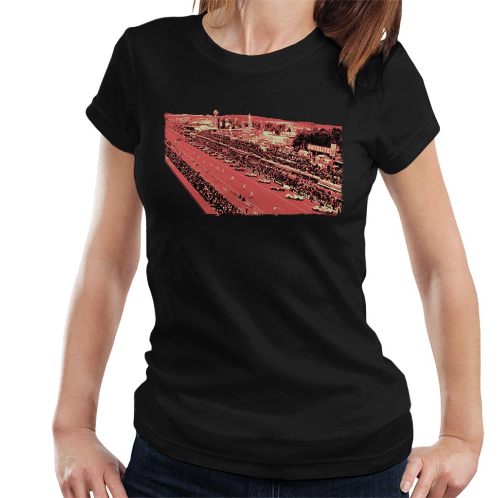 Motorsport Images Drivers Run To Cars Women's T-Shirt-ALL + EVERY