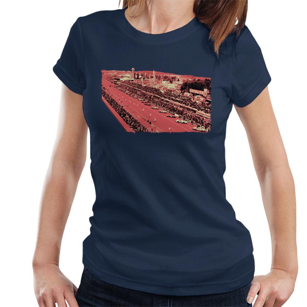 Motorsport Images Drivers Run To Cars Women's T-Shirt-ALL + EVERY