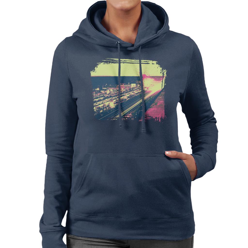 Motorsport Images Le Mans At Night Women's Hooded Sweatshirt-ALL + EVERY