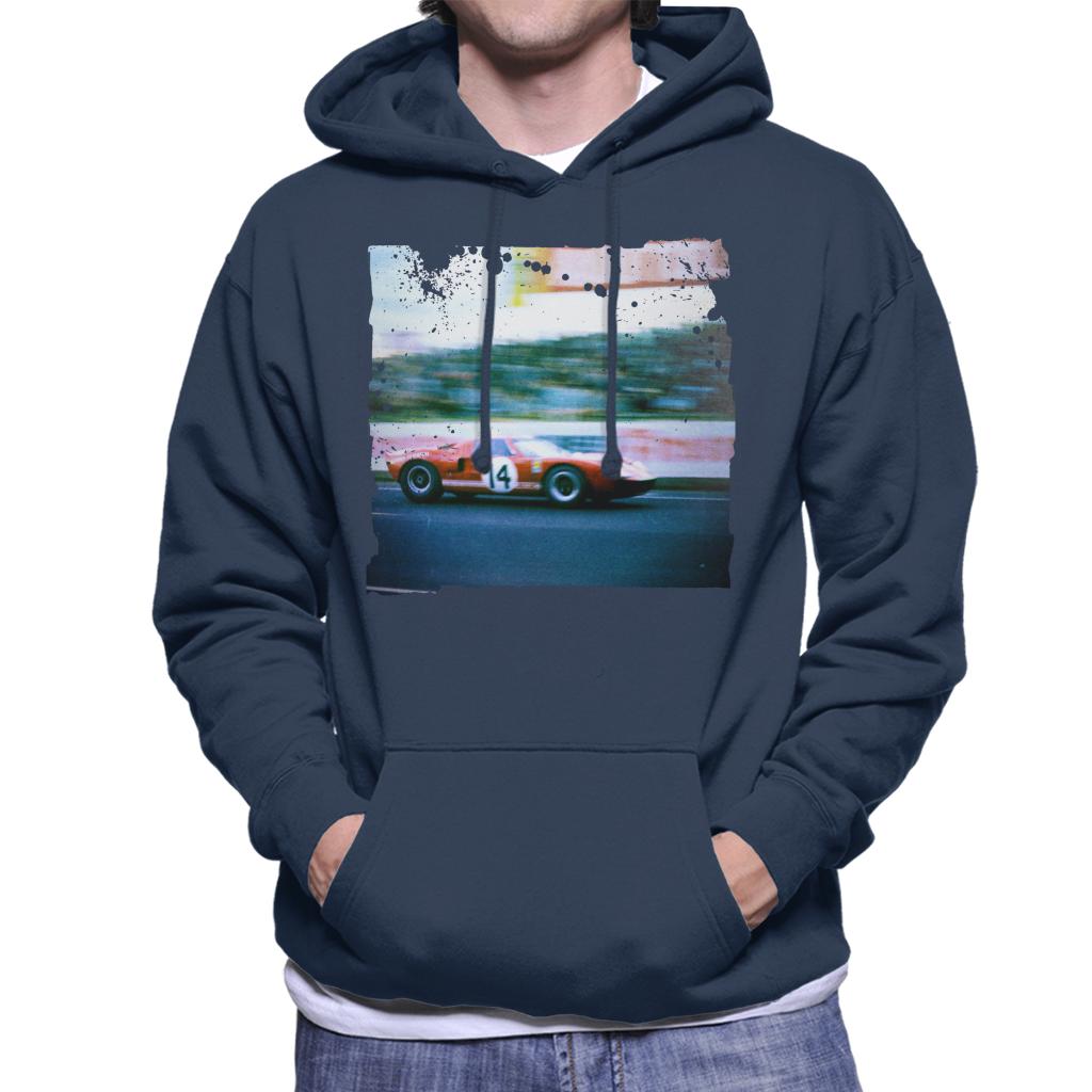 Motorsport Images Sutcliffe Dieter Spoerry Ford GT40 Men's Hooded Sweatshirt-ALL + EVERY