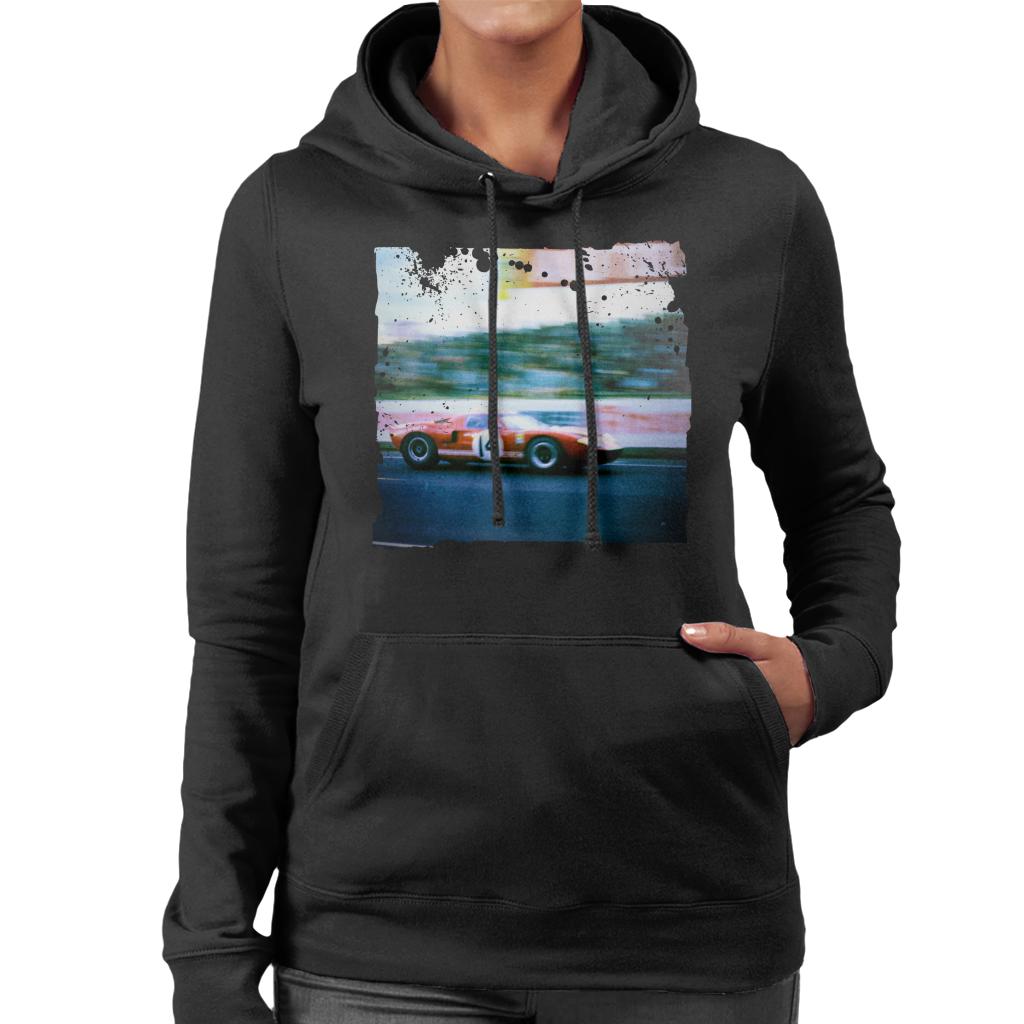 Motorsport Images Sutcliffe Dieter Spoerry Ford GT40 Women's Hooded Sweatshirt-ALL + EVERY