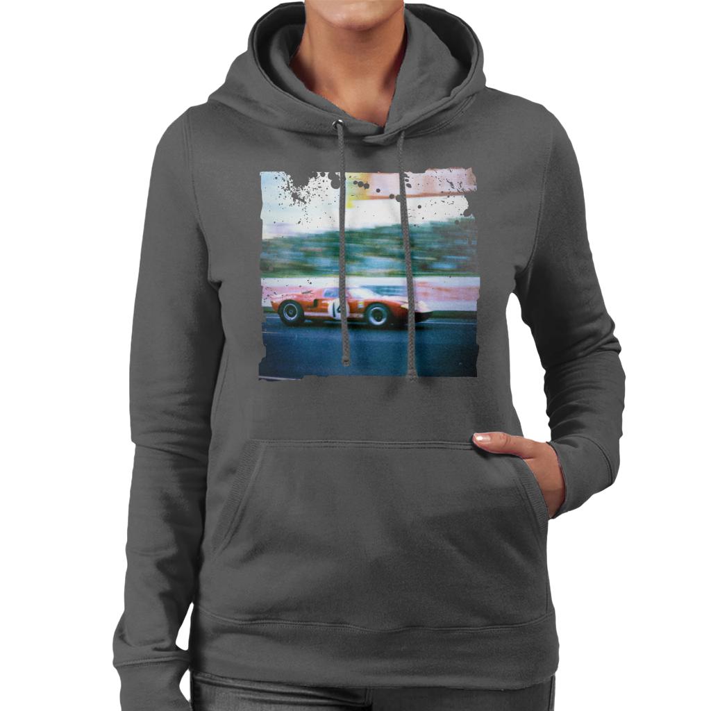 Motorsport Images Sutcliffe Dieter Spoerry Ford GT40 Women's Hooded Sweatshirt-ALL + EVERY