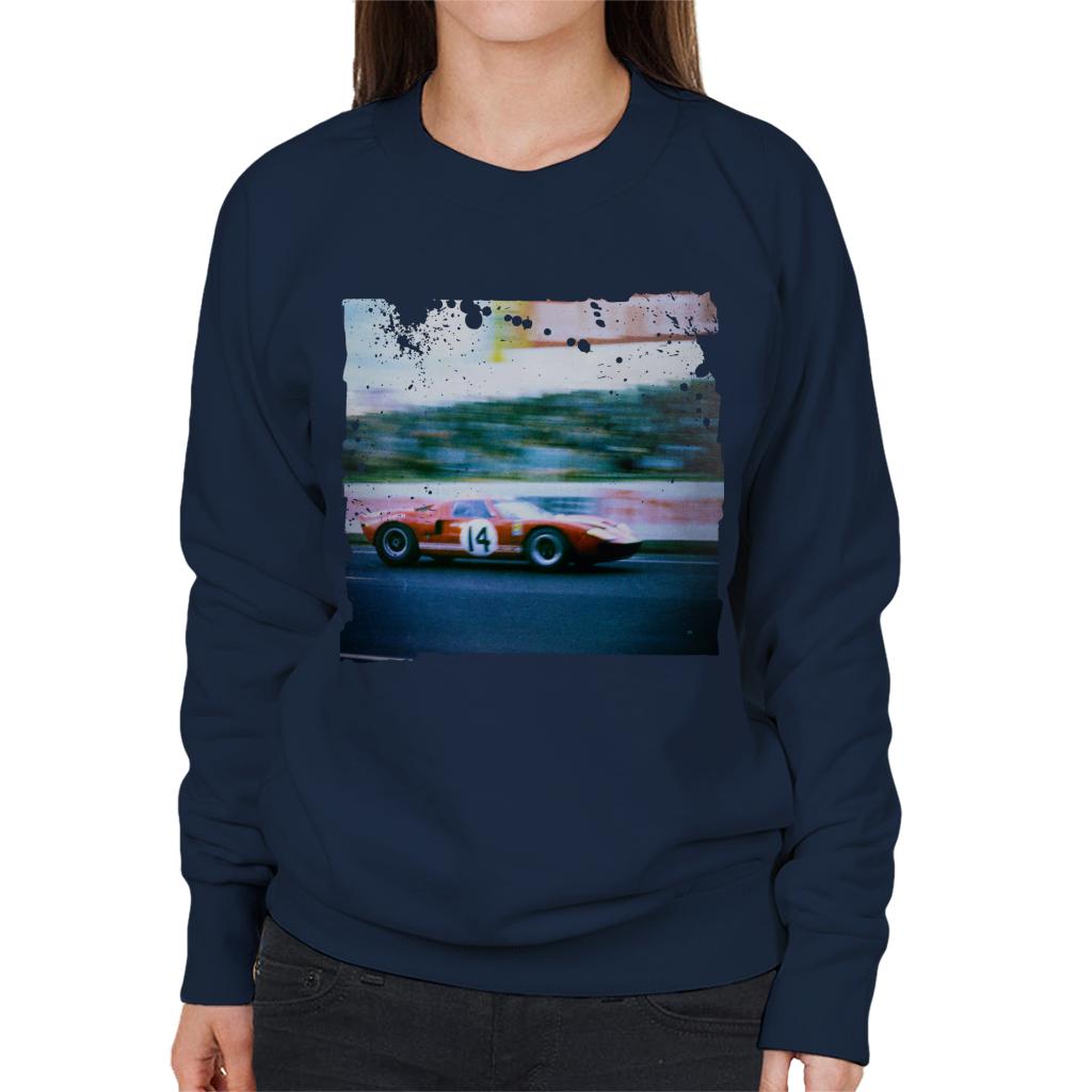 Motorsport Images Sutcliffe Dieter Spoerry Ford GT40 Women's Sweatshirt-ALL + EVERY