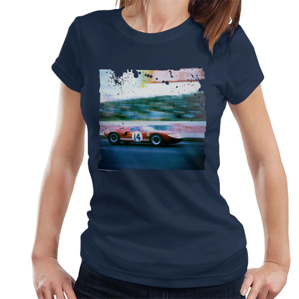 Motorsport Images Sutcliffe Dieter Spoerry Ford GT40 Women's T-Shirt-ALL + EVERY