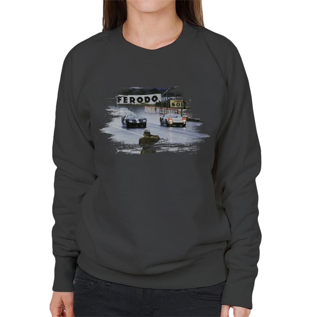 Motorsport Images Ken Miles And Co Drive Side By Side Women's Sweatshirt-ALL + EVERY