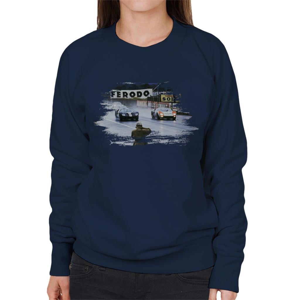 Motorsport Images Ken Miles And Co Drive Side By Side Women's Sweatshirt-ALL + EVERY