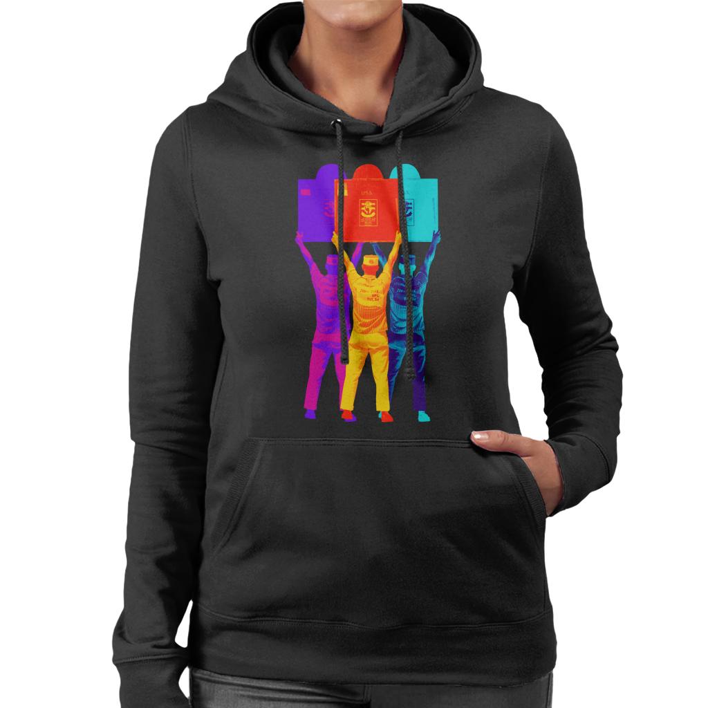 Motorsport Images Monza Race Of Two Worlds 1958 Pit Board Women's Hooded Sweatshirt-ALL + EVERY