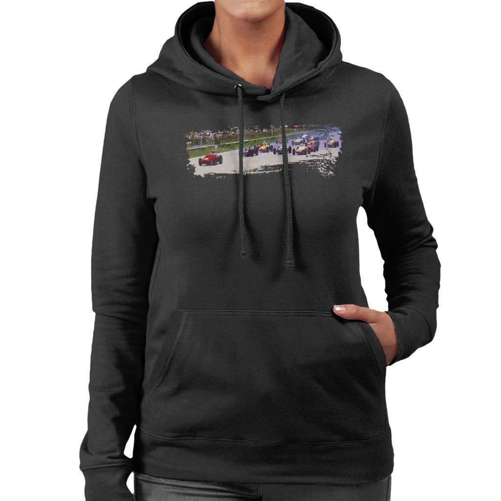 Motorsport Images Monza 500 Miles 1958 Starting Heat Women's Hooded Sweatshirt-ALL + EVERY