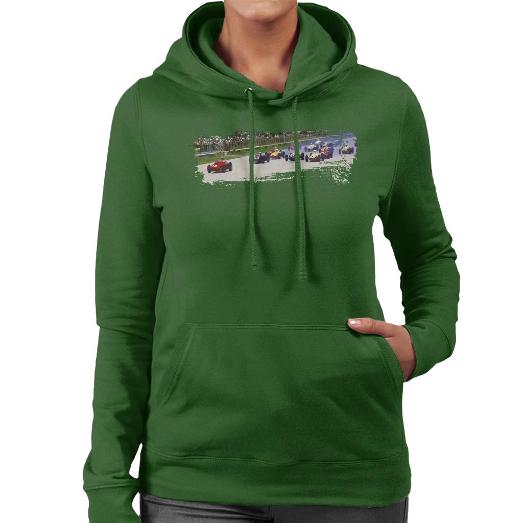 Motorsport Images Monza 500 Miles 1958 Starting Heat Women's Hooded Sweatshirt-ALL + EVERY