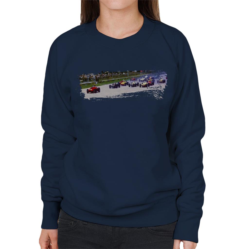 Motorsport Images Monza 500 Miles 1958 Starting Heat Women's Sweatshirt-ALL + EVERY