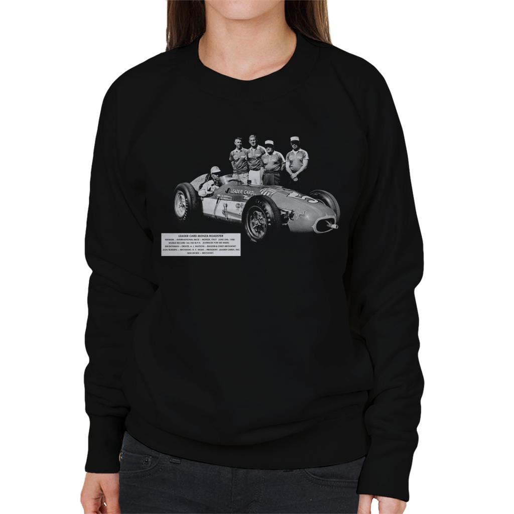 Motorsport Images Monza Roadster Winner Jim Rathmann Women's Sweatshirt-ALL + EVERY