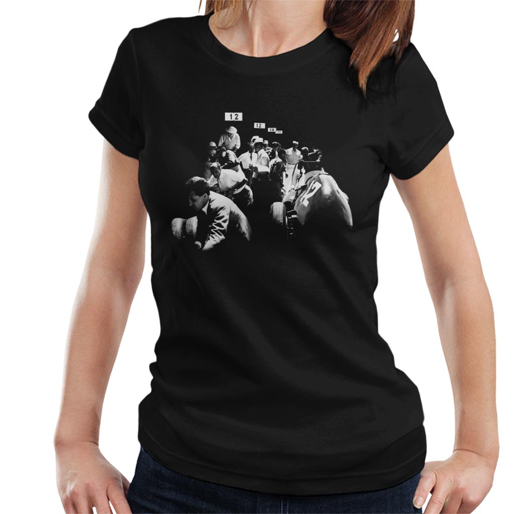 Motorsport Images Monza 1958 Pit Stop Women's T-Shirt-ALL + EVERY