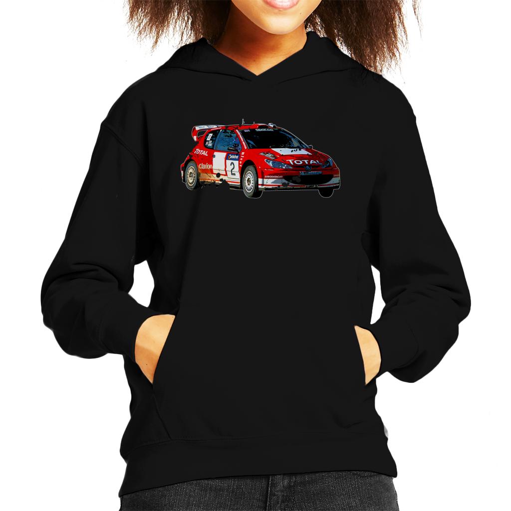 Motorsport Images Peugeot 206 WRC Kids Hooded Sweatshirt-ALL + EVERY