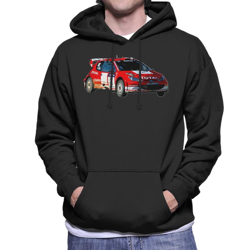 Motorsport Images Peugeot 206 WRC Men's Hooded Sweatshirt-ALL + EVERY