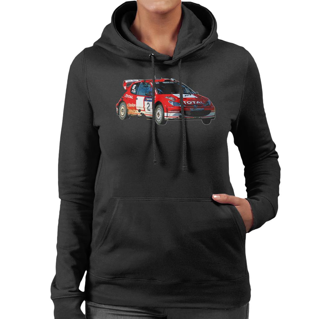 Motorsport Images Peugeot 206 WRC Women's Hooded Sweatshirt-ALL + EVERY