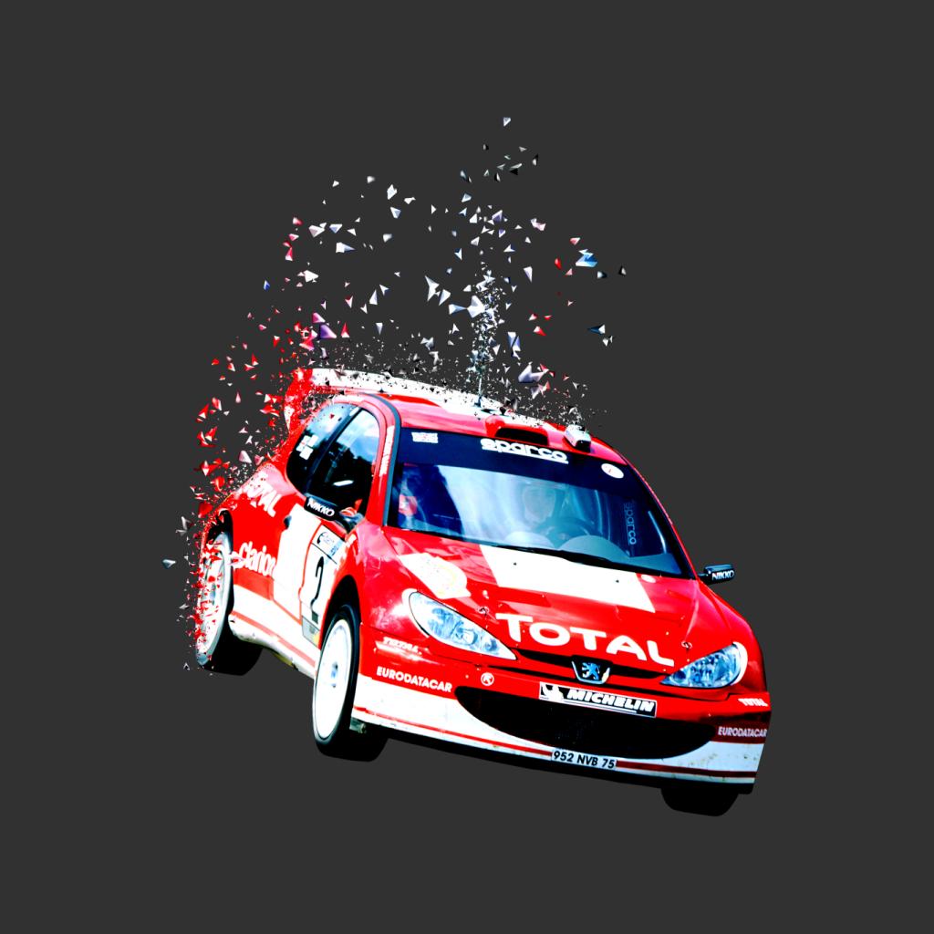 Motorsport Images Peugeot 206 WRC Fade Women's T-Shirt-ALL + EVERY