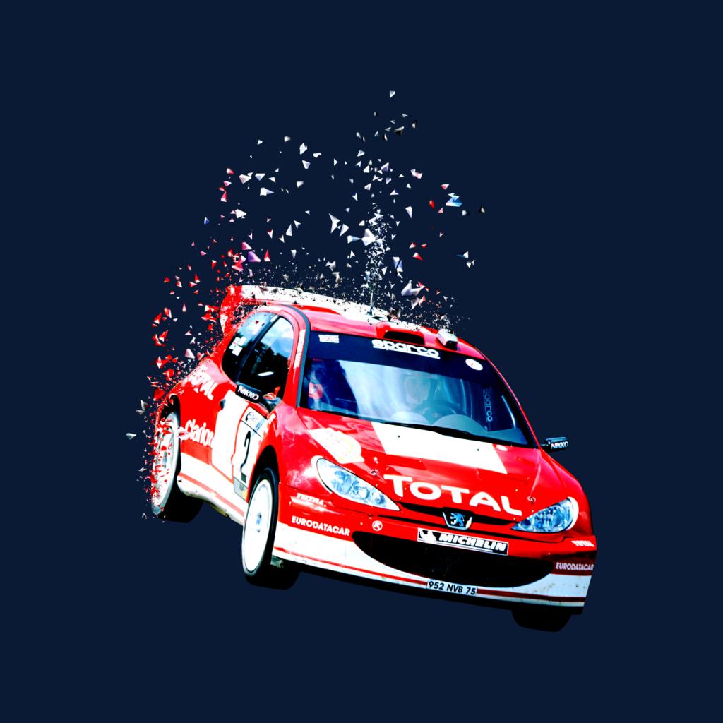 Motorsport Images Peugeot 206 WRC Fade Women's T-Shirt-ALL + EVERY