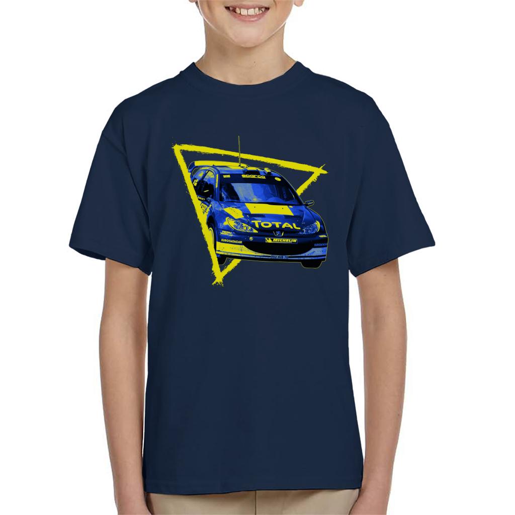 Motorsport Images Peugeot 206 WRC Blue Kids T-Shirt-ALL + EVERY