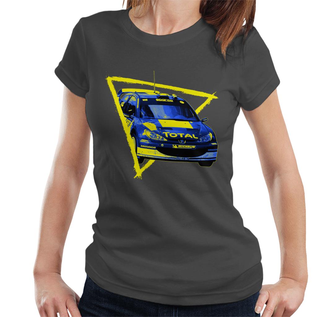 Motorsport Images Peugeot 206 WRC Blue Women's T-Shirt-ALL + EVERY