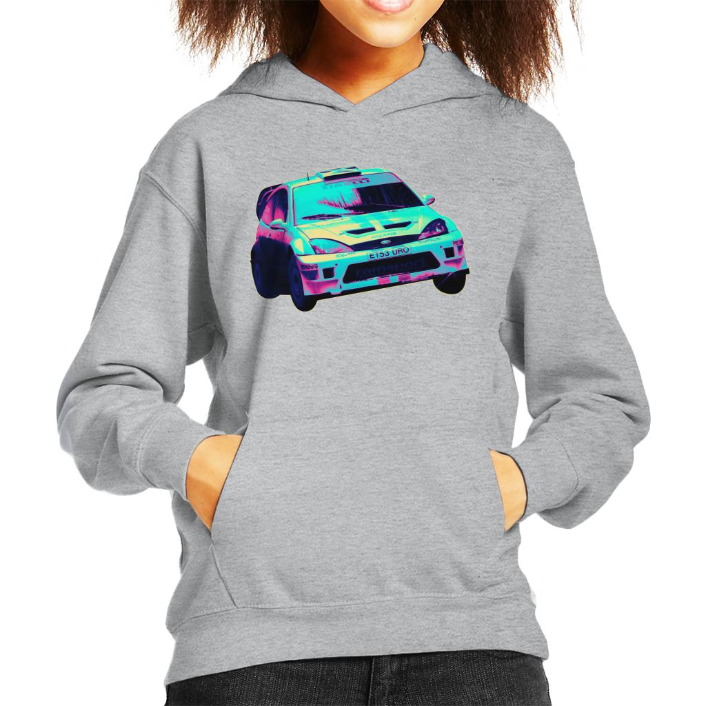 Motorsport Images Ford Focus RS WRC Turn Kids Hooded Sweatshirt-ALL + EVERY