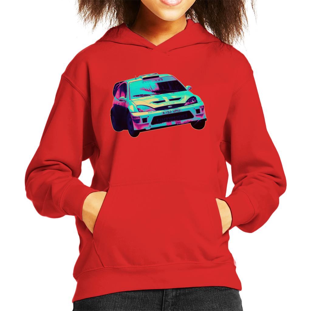 Motorsport Images Ford Focus RS WRC Turn Kids Hooded Sweatshirt-ALL + EVERY