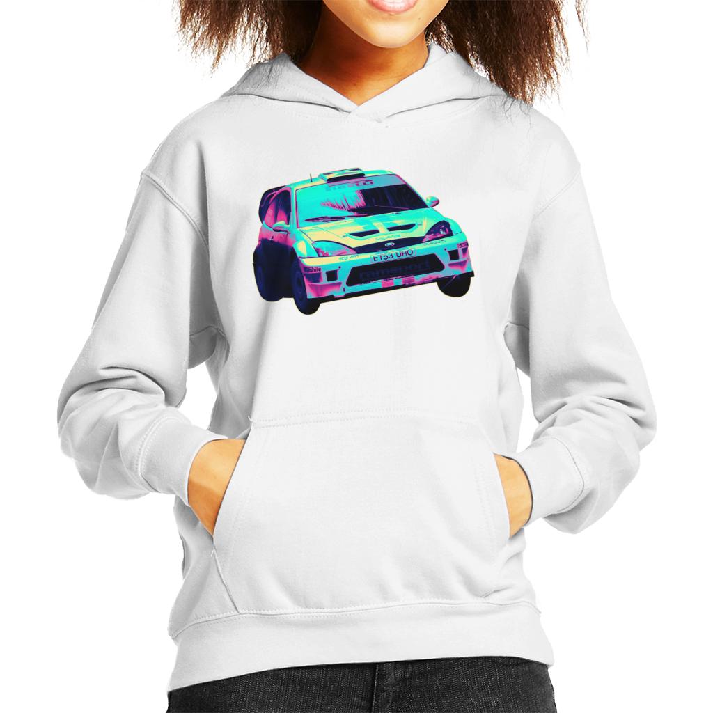 Motorsport Images Ford Focus RS WRC Turn Kids Hooded Sweatshirt-ALL + EVERY