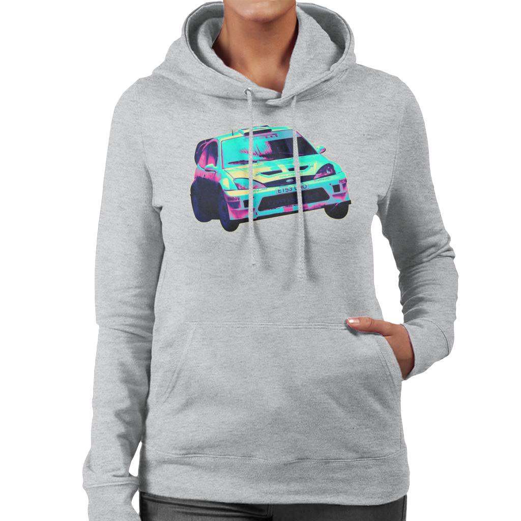 Motorsport Images Ford Focus RS WRC Turn Women's Hooded Sweatshirt-ALL + EVERY