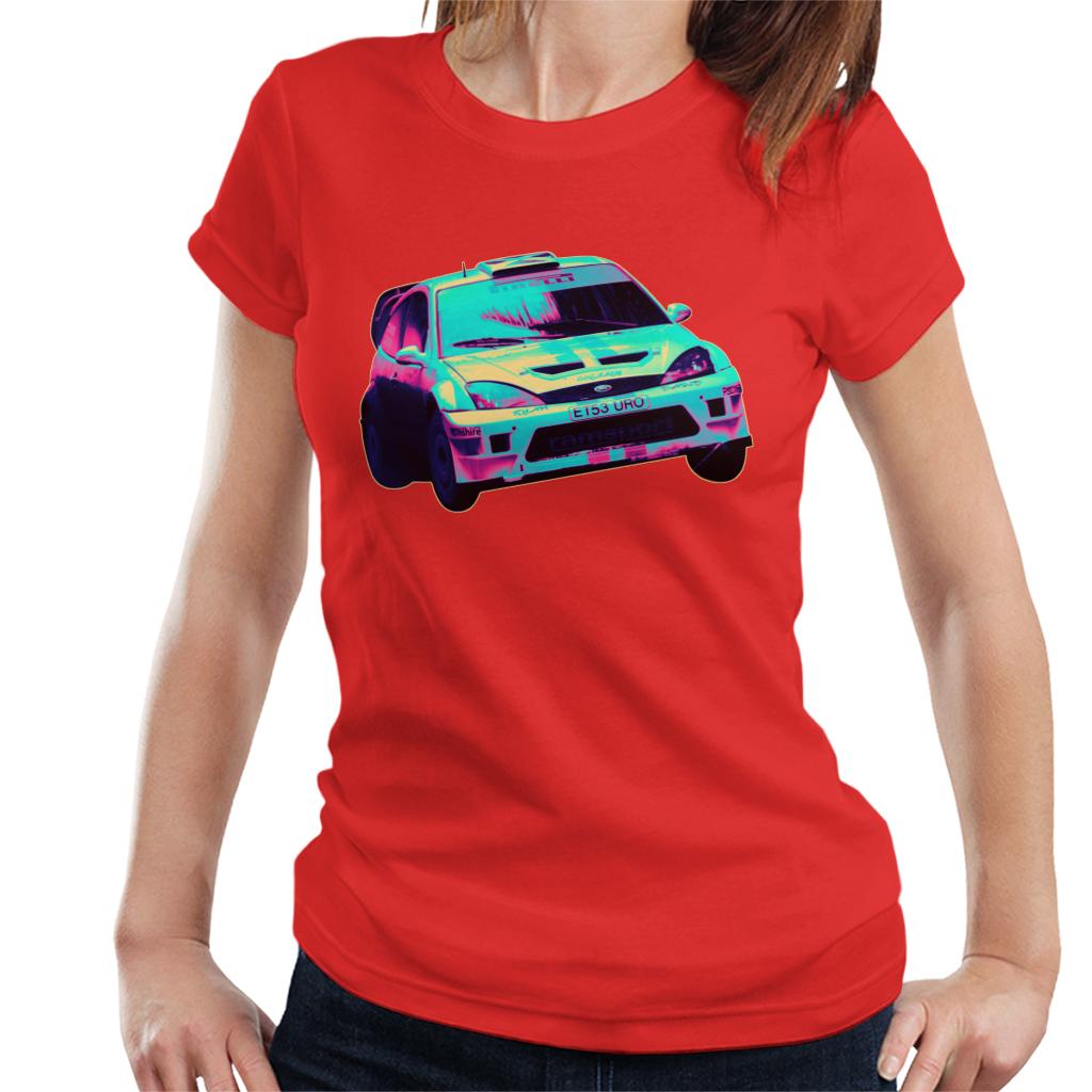 Motorsport Images Ford Focus RS WRC Turn Women's T-Shirt-ALL + EVERY