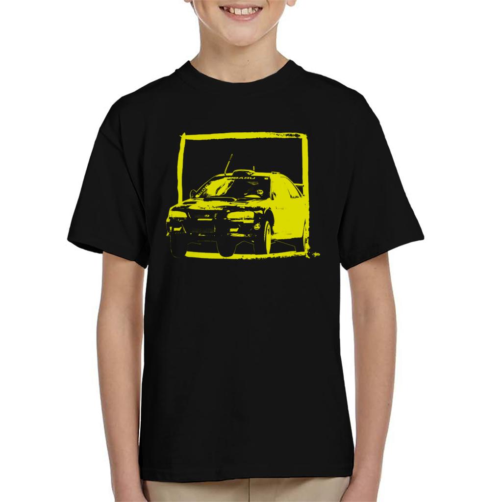 Motorsport Images Subaru Impreza WRC Yellow Kids T-Shirt-ALL + EVERY