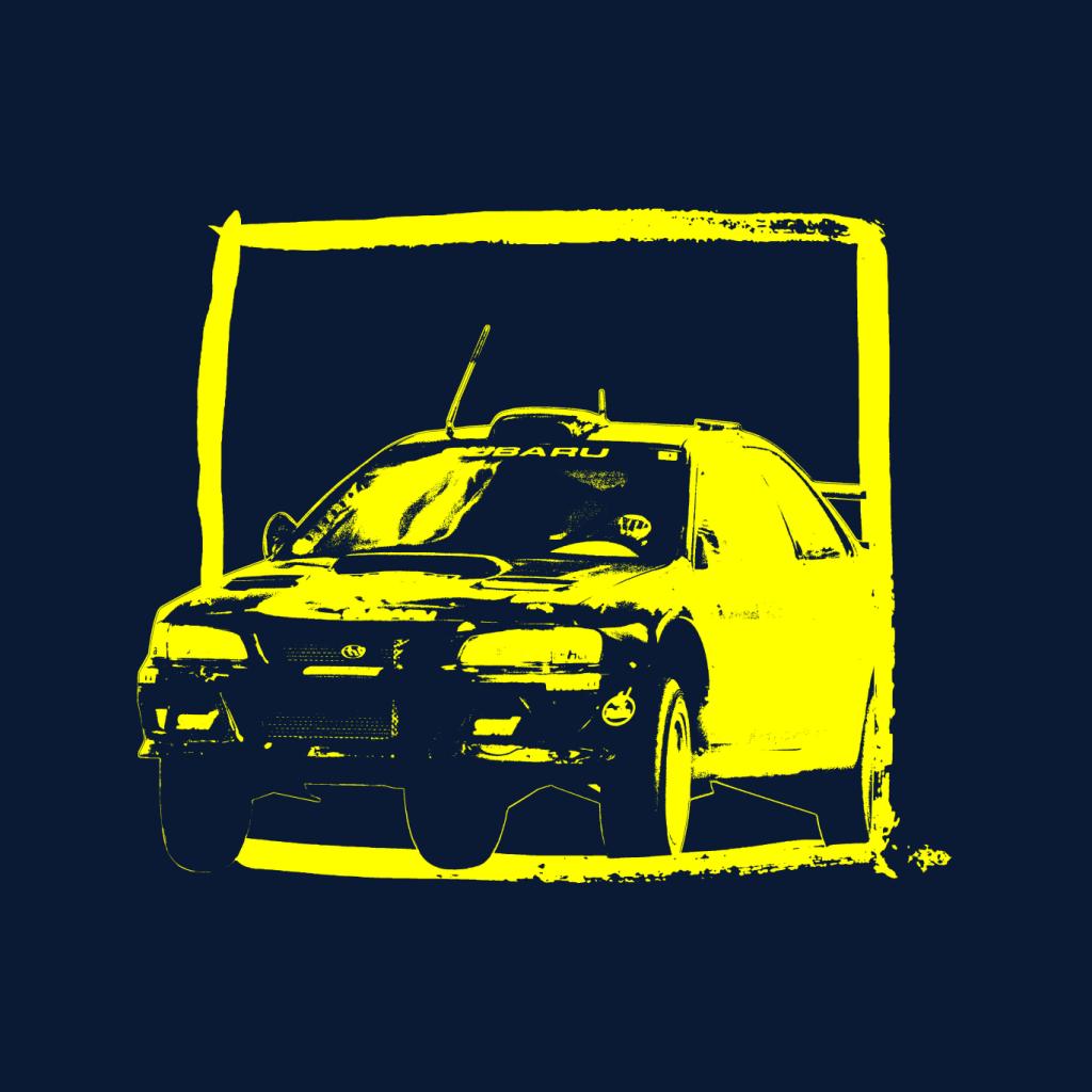 Motorsport Images Subaru Impreza WRC Yellow Men's Hooded Sweatshirt-ALL + EVERY