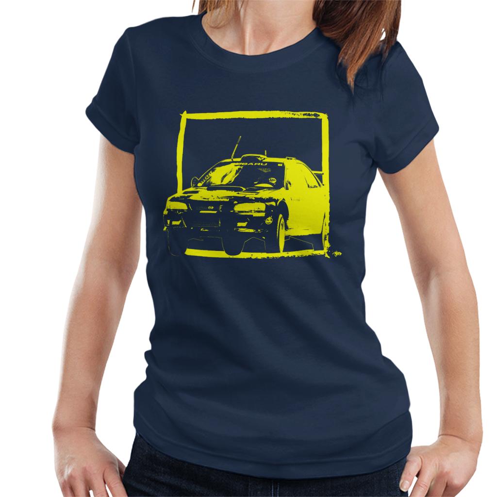 Motorsport Images Subaru Impreza WRC Yellow Women's T-Shirt-ALL + EVERY