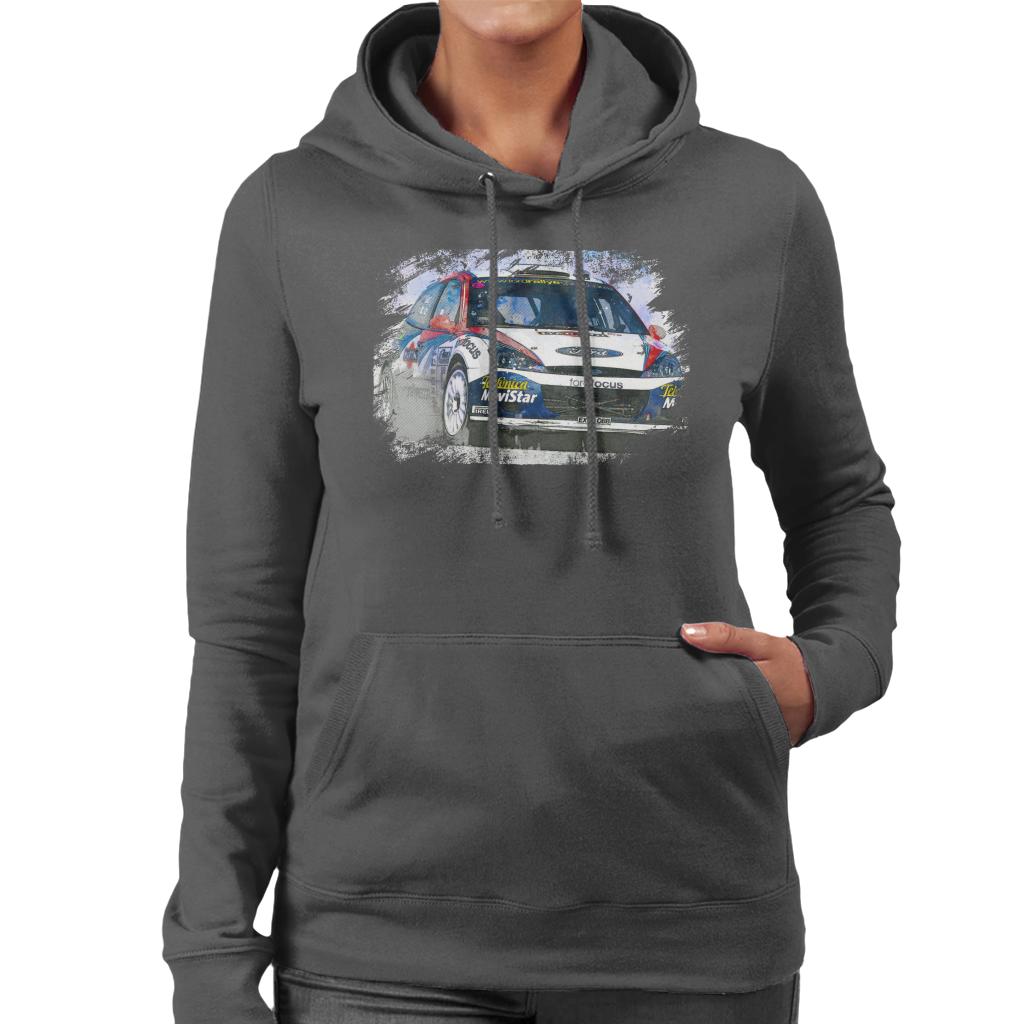 Motorsport Images WRC 2002 Ford Focus Women's Hooded Sweatshirt-ALL + EVERY