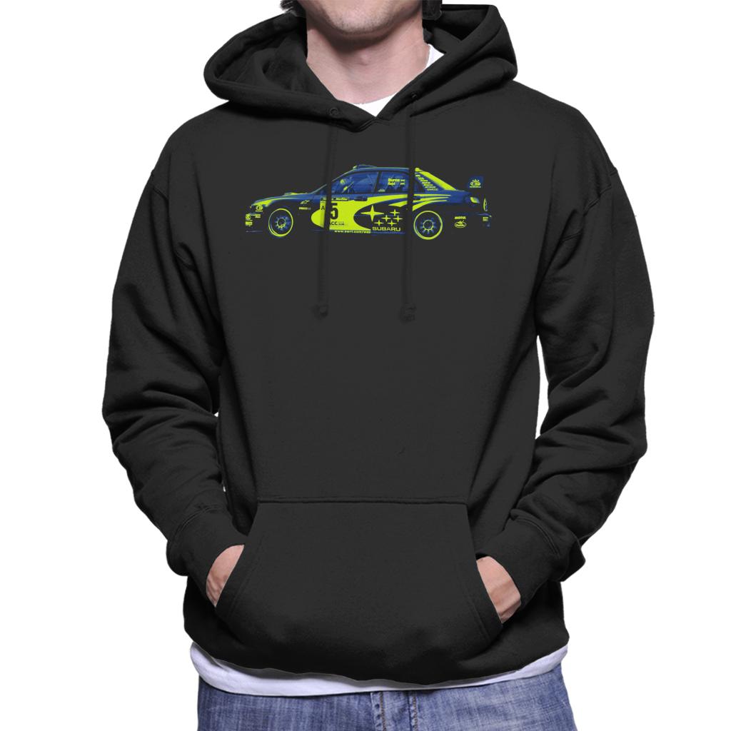 Motorsport Images Richard Burns Subaru Impreza WRC Men's Hooded Sweatshirt-ALL + EVERY