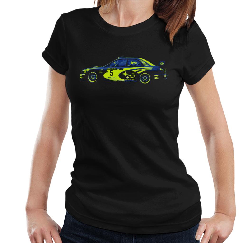 Motorsport Images Richard Burns Subaru Impreza WRC Women's T-Shirt-ALL + EVERY