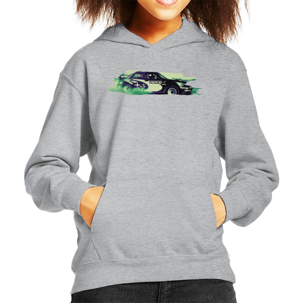 Motorsport Images Subaru Impreza WRC Drift Kids Hooded Sweatshirt-ALL + EVERY