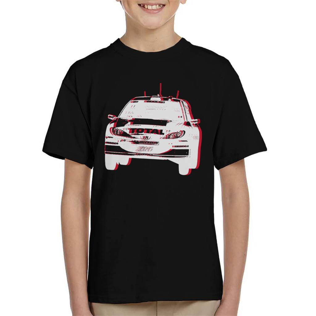 Motorsport Images Peugeot 206 WRC Mid Air Kids T-Shirt-ALL + EVERY